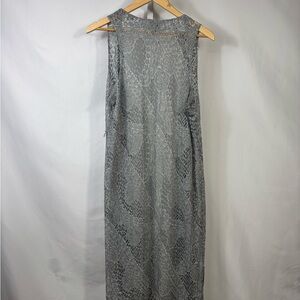 Chico's Elegant Gray Backless Dress